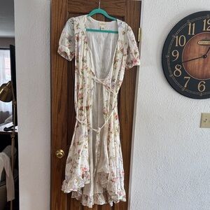 Denim & Supply Ralph Lauren White Floral High-Low Dress